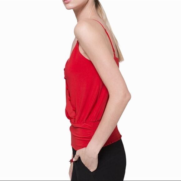 NWT BHWM Red Jersey Knit with Buttons - Picture 2 of 5